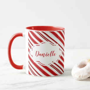 Caneca Gama de doces de hortelã-pimenta personalizada
