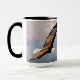 Caneca Gama de Montanha de Escrituras de Águia Inspiracio
