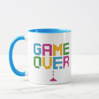 Caneca Game Over Gamer – Café de Jogos de Pixel Re