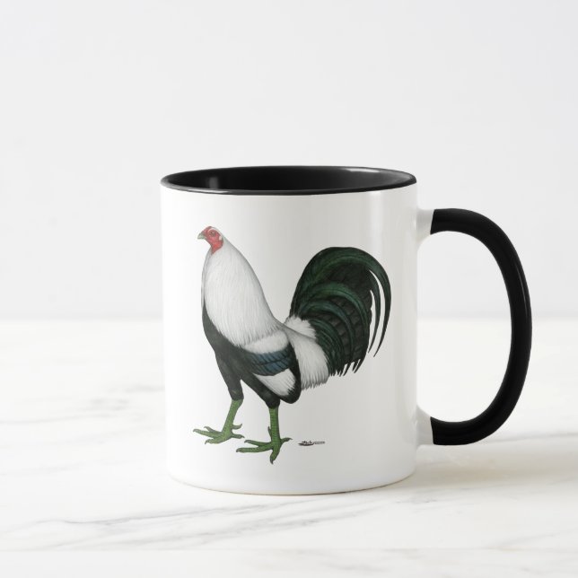 Caneca Gamecock Duckwing de prata (Direita)