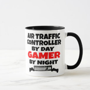 Caneca Gamer de controlador de tráfego aéreo