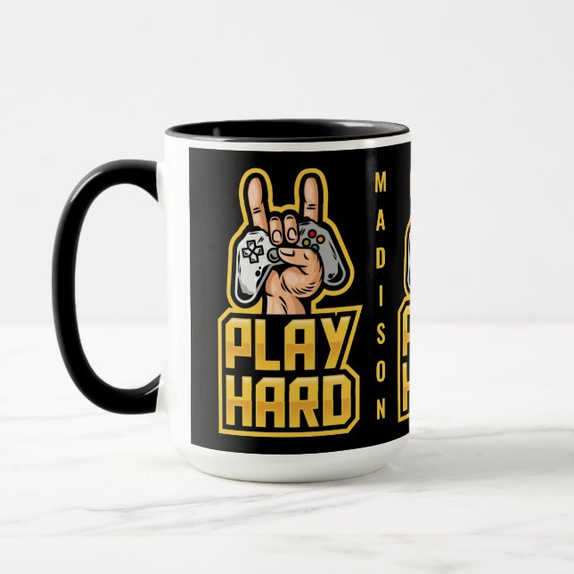 Caneca Gamer de nome personalizado (Esquerda)