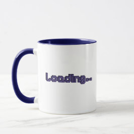 Caneca Gamer Pixel Loading - Azul Marinho e Roxo