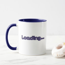 Caneca Gamer Pixel Loading - Azul Marinho e Roxo