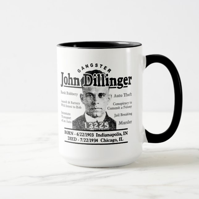 Caneca Gângster John Dillinger (Direita)