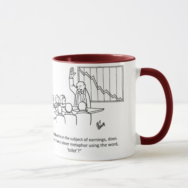 Caneca Ganhos Comerciais Humor Mug "Percenters" (Direita)