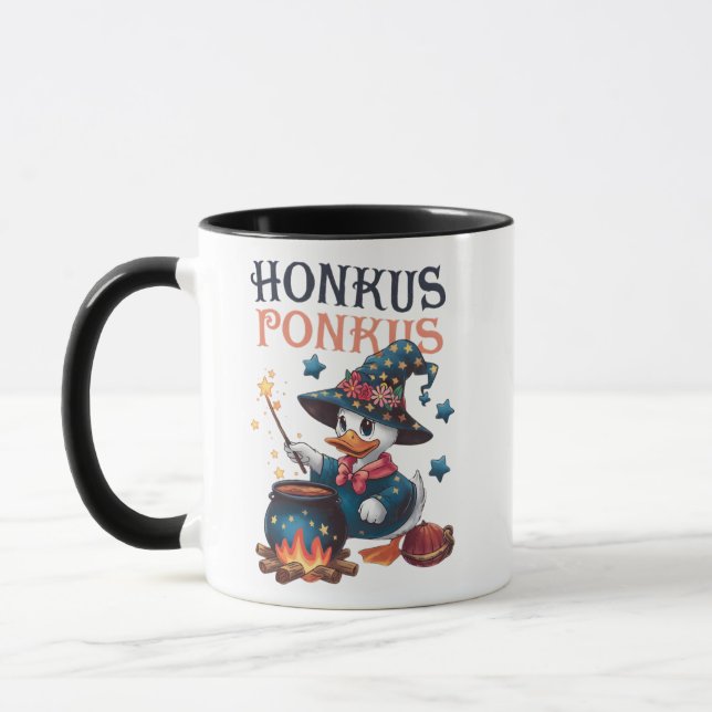 Caneca Ganso Cute Halloween Honkus Ponkus (Esquerda)