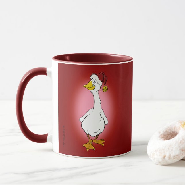 Caneca Ganso de Natal Simpático (Com Donut)