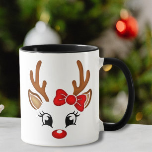 Caneca Garota Bonita Reindet Face Café