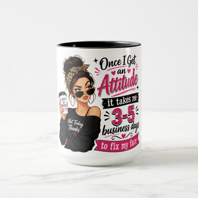 Caneca Garota de Café Fofo/Sarcastica (Centro)