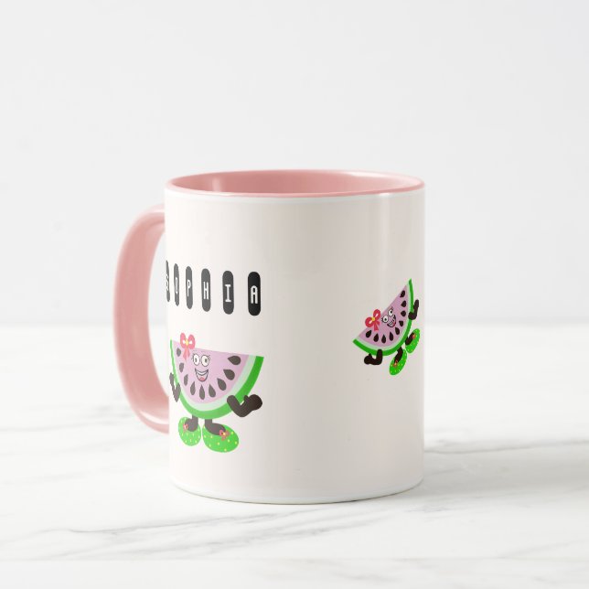 Caneca Garota de melancia (Frente Esquerda)