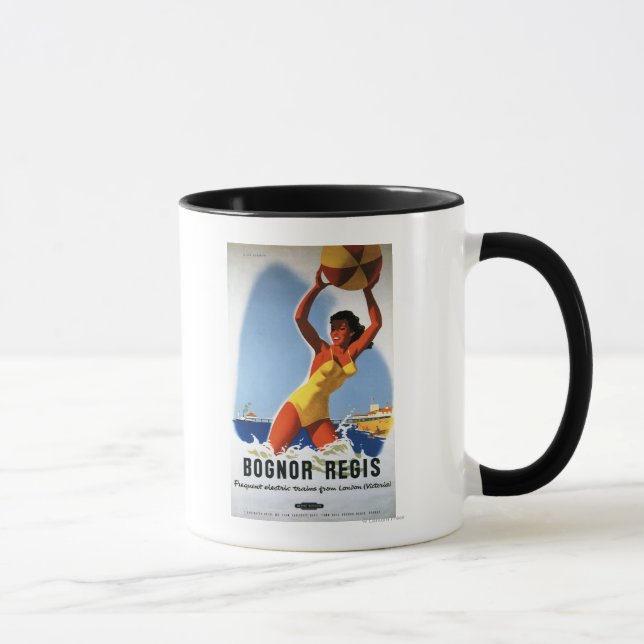 Caneca Garota dos Caminhos de Ferro Britânica e Poster de (Direita)