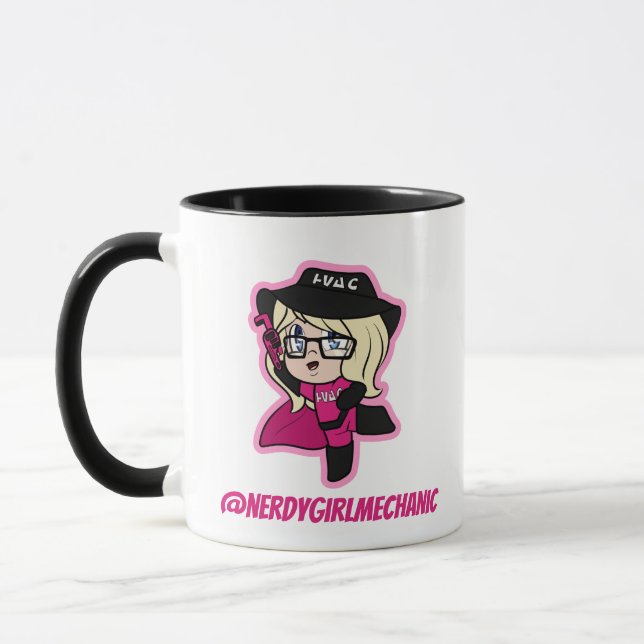 Caneca Garota Nerdy - Super-herói Mug Mini (Esquerda)