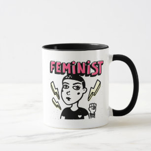 Caneca Garota Pop de Arte Feminista