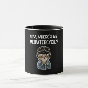 Caneca Garota Que Adora Presente De Gatos Para Motociclet
