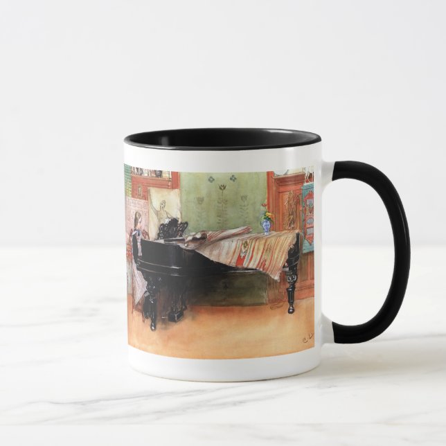 Caneca Garota tocando piano (Direita)