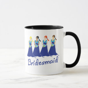 Caneca Garotas de Casamento Azul