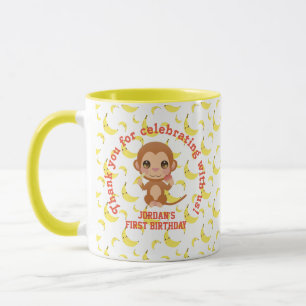 Caneca Garoto Aniversário Obrigado Sticker