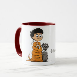 Caneca Garoto Bonito e Cachorro Louco