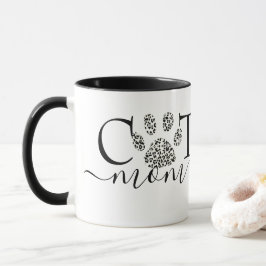Caneca Gata Mamãe impressão da pata