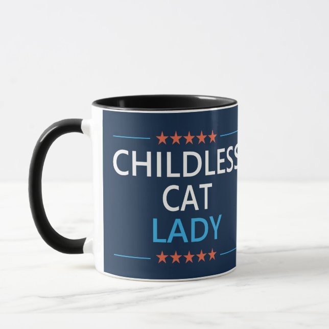 Caneca Gata Sem Filhos 2024 Anti JD Vance (Esquerda)