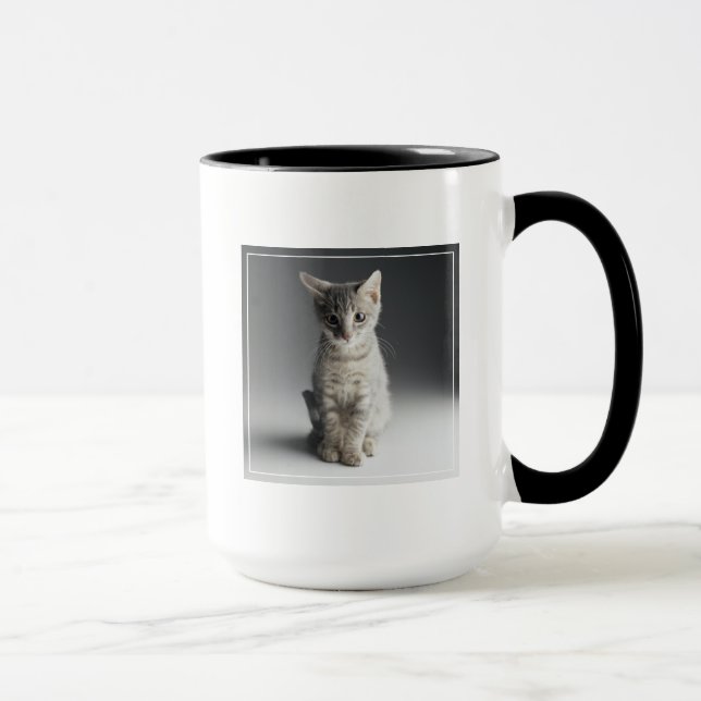 Caneca Gatinho azul do gato malhado (Direita)