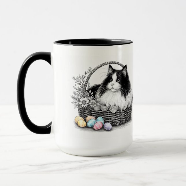 Caneca Gatinho Bonito páscoa (Esquerda)