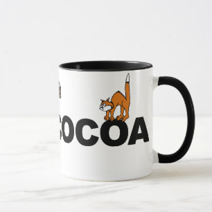 Caneca Gatinho de cacau quente