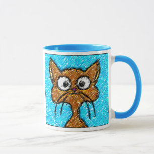 Caneca Gatinho de lápis Crayon