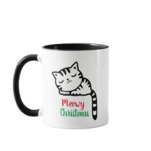 Gatinho De Sono De Natal