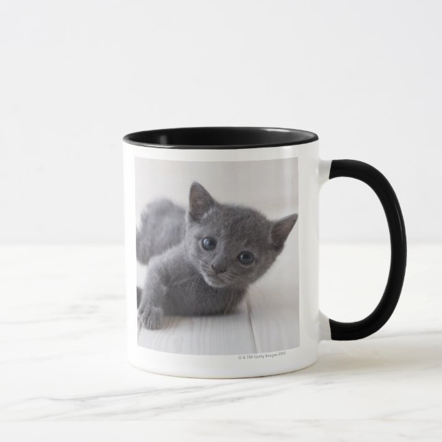 Caneca Gatinho do azul do russo (Direita)