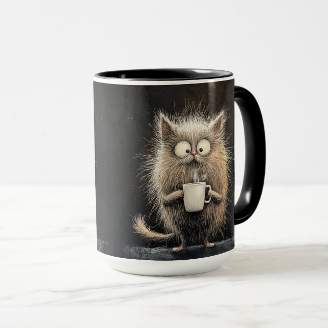 Caneca Gatinho do Zum Zum do Café (Frente Esquerda)