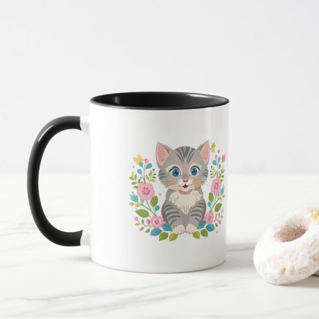 Caneca Gatinho doce (Com Donut)
