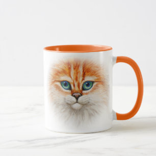 Caneca Gatinho Laranja Feliz