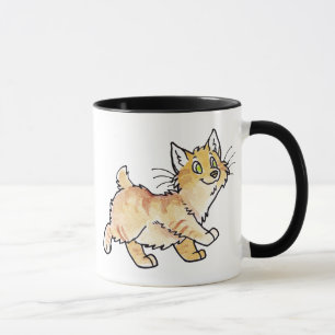 Caneca Gatinho Manx do gato malhado de creme