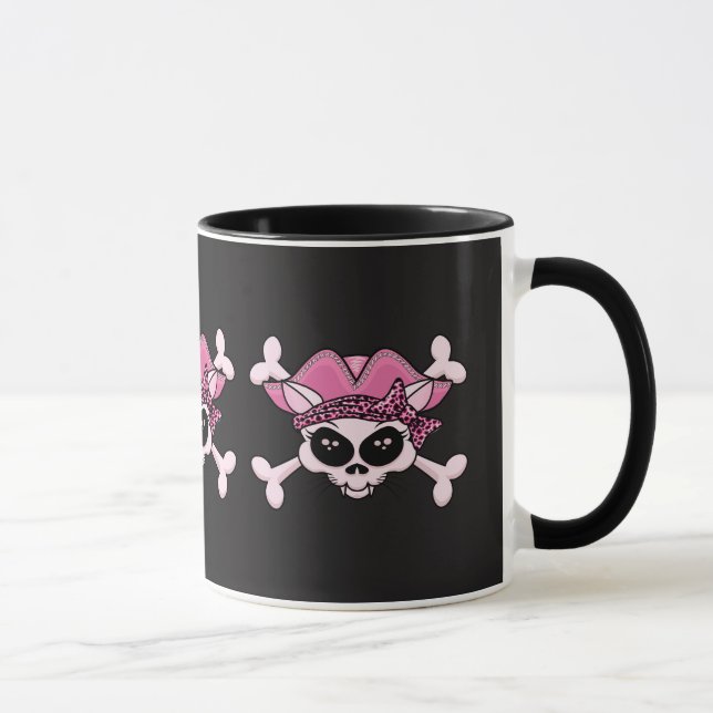 Caneca Gatinho Pirata bonito (Direita)