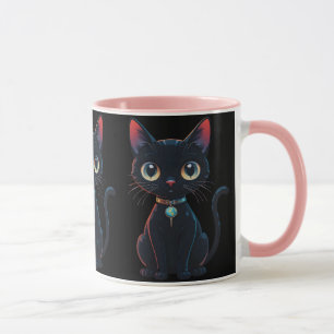 Caneca Gatinho Preto Sinistro