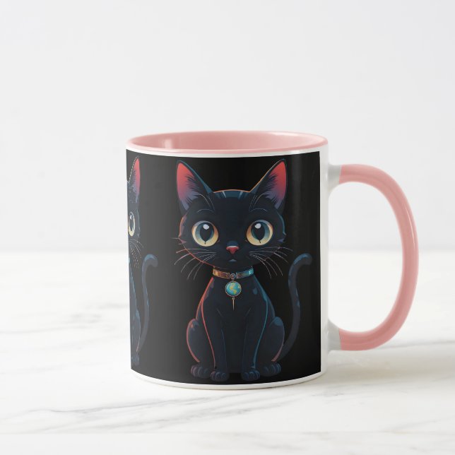 Caneca Gatinho Preto Sinistro (Direita)