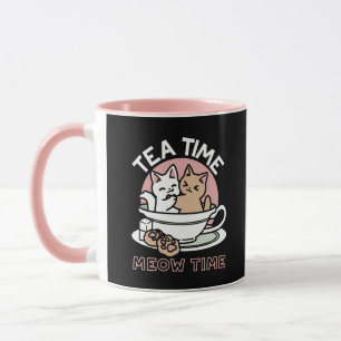 Caneca Gatinhos cortantes em uma taça - Adorável Hora do