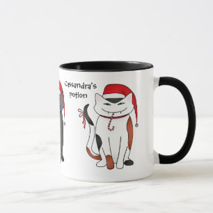 Caneca Gatinhos do papai noel do Natal do feriado
