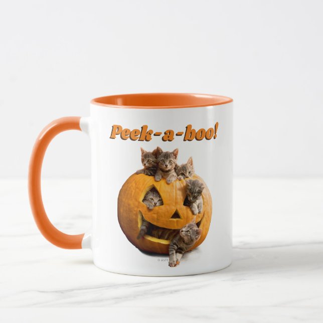 Caneca Gatinhos no Jack-o-Lanterna (Esquerda)
