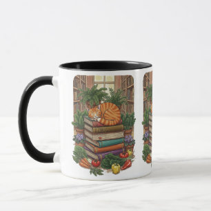 Caneca Gato Aconchegante & Colheita Fresca, Dia Mundial d
