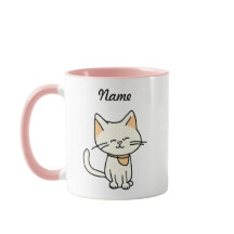 Gato Adorável com Nome Personalizado