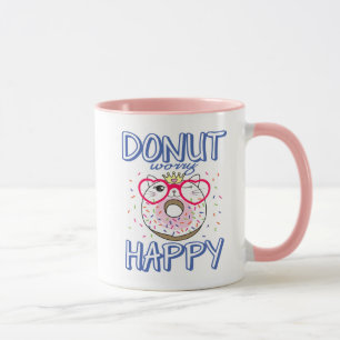 Caneca Gato Amante de Donut Engraçado Atitude Vida