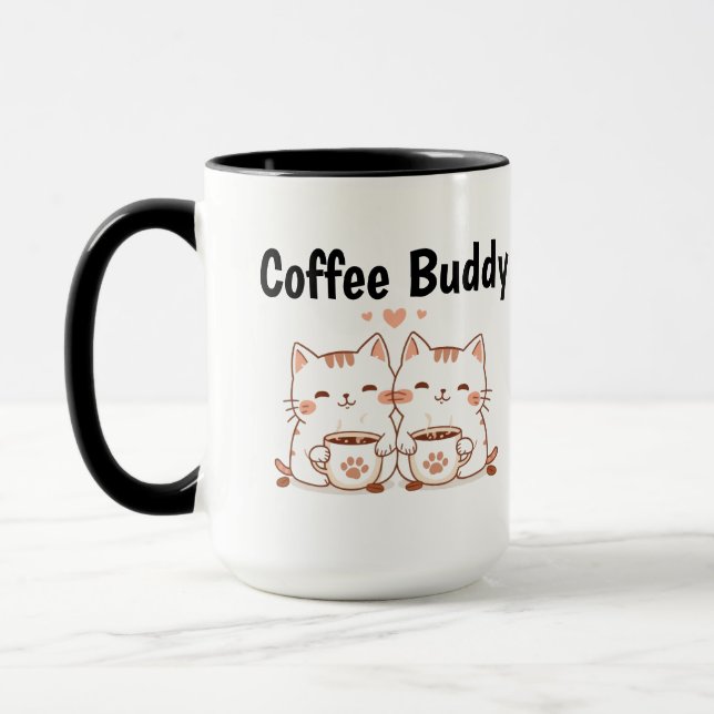 Caneca Gato Amigo do Café (Esquerda)