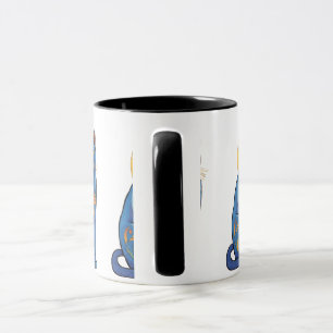 Caneca Gato Azul Amanhecer