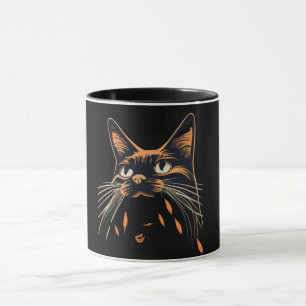 Caneca Gato Bonito Avisa Engraçada Piadas de Gato