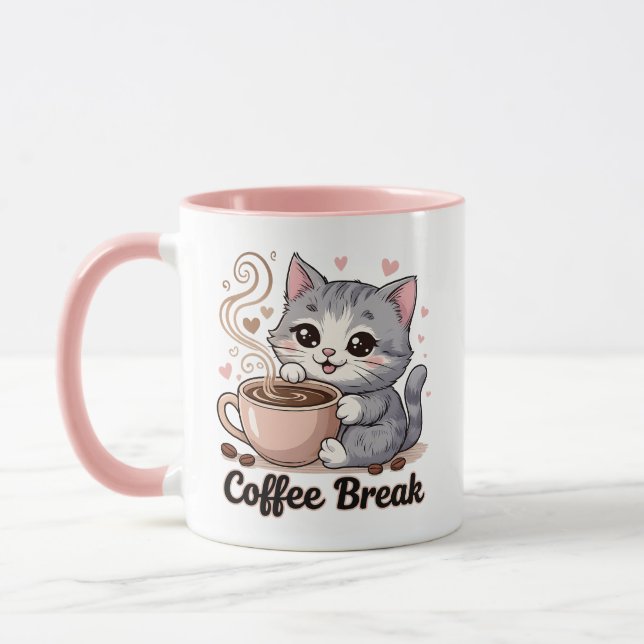 Caneca Gato Bonito - Café Break - (Esquerda)