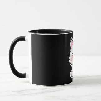 Caneca Gato Branco Adorável