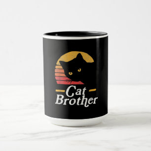 Caneca Gato Brother Vintage Style Retro Gift Para Gato De
